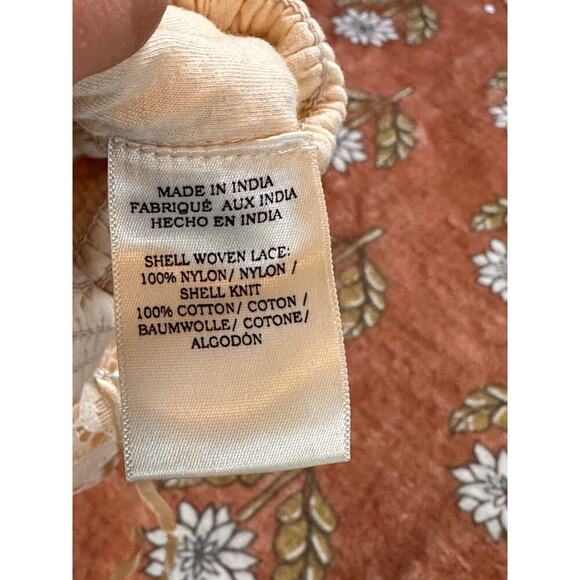 Anthropologie Cream Lace Strapless Tank Top - Picture 5 of 7